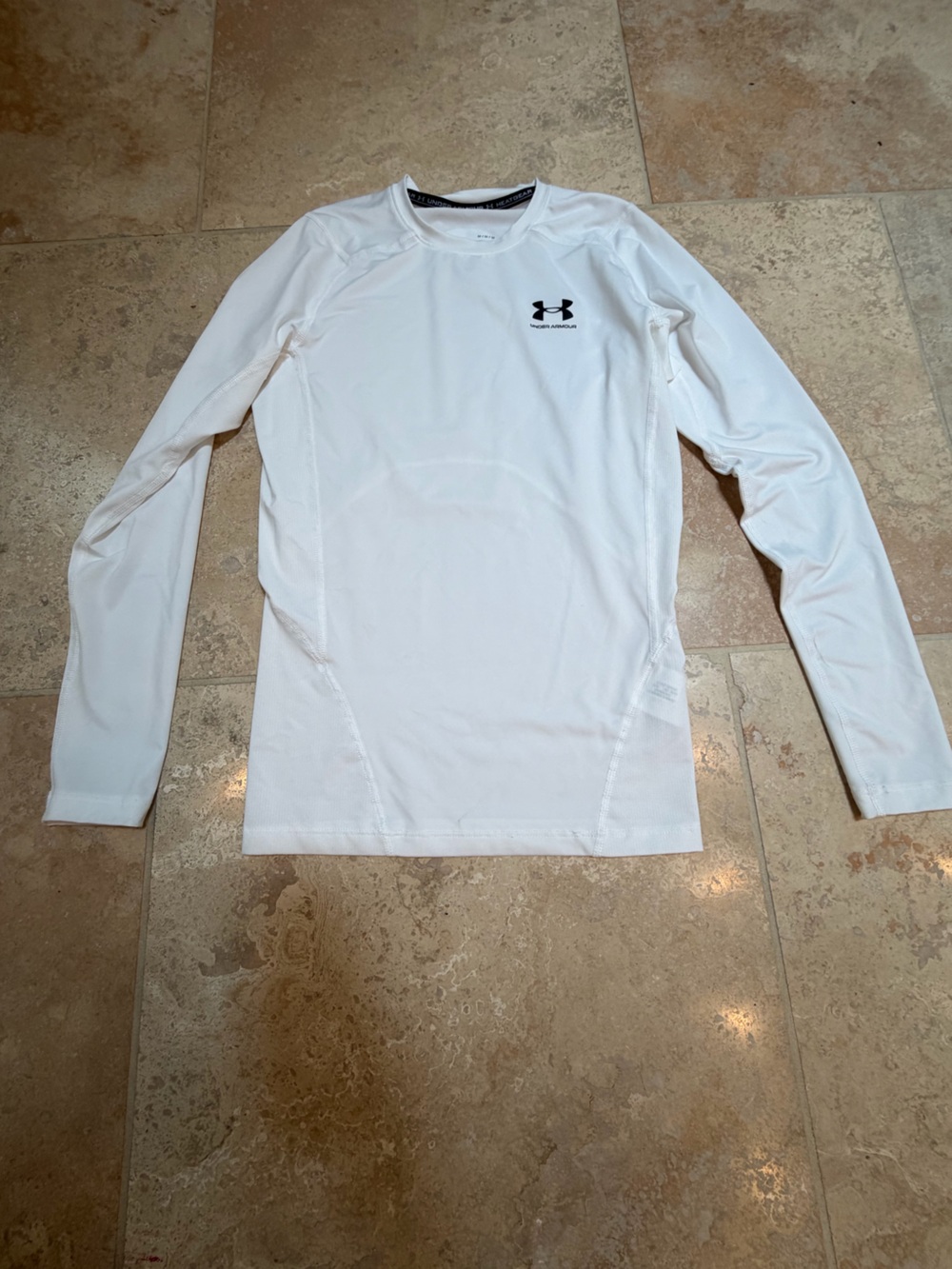 Under Armour men’s White Long Sleeve Compression heat gear top